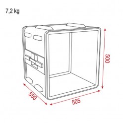 Showgear D7105 Double Door Case